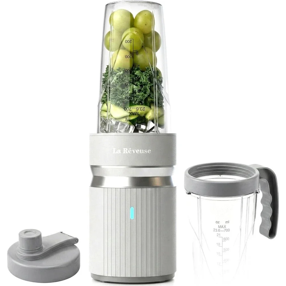 La Reveuse 1000-Watt Personal Blender for Shakes, Smoothies, Gray, LARB2307